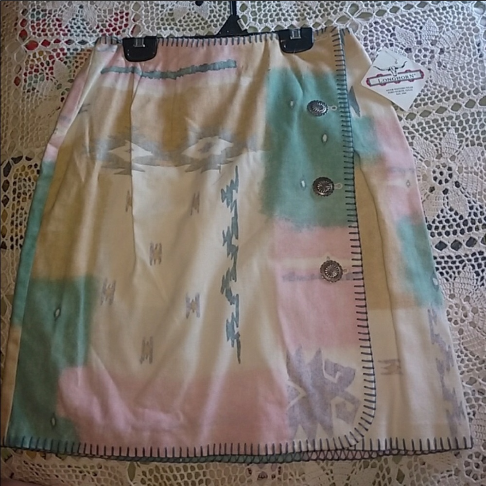 Aztec wrap skirt
